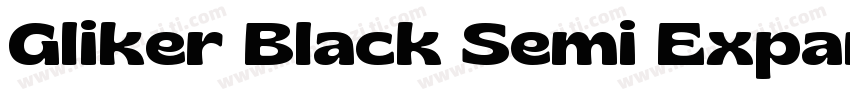 Gliker Black Semi Expanded字体转换
